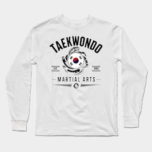 Taekwondo Art Tae Kwon Do Training Korean Martial Arts for men Long Sleeve T-Shirt